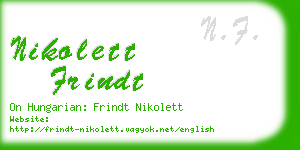 nikolett frindt business card